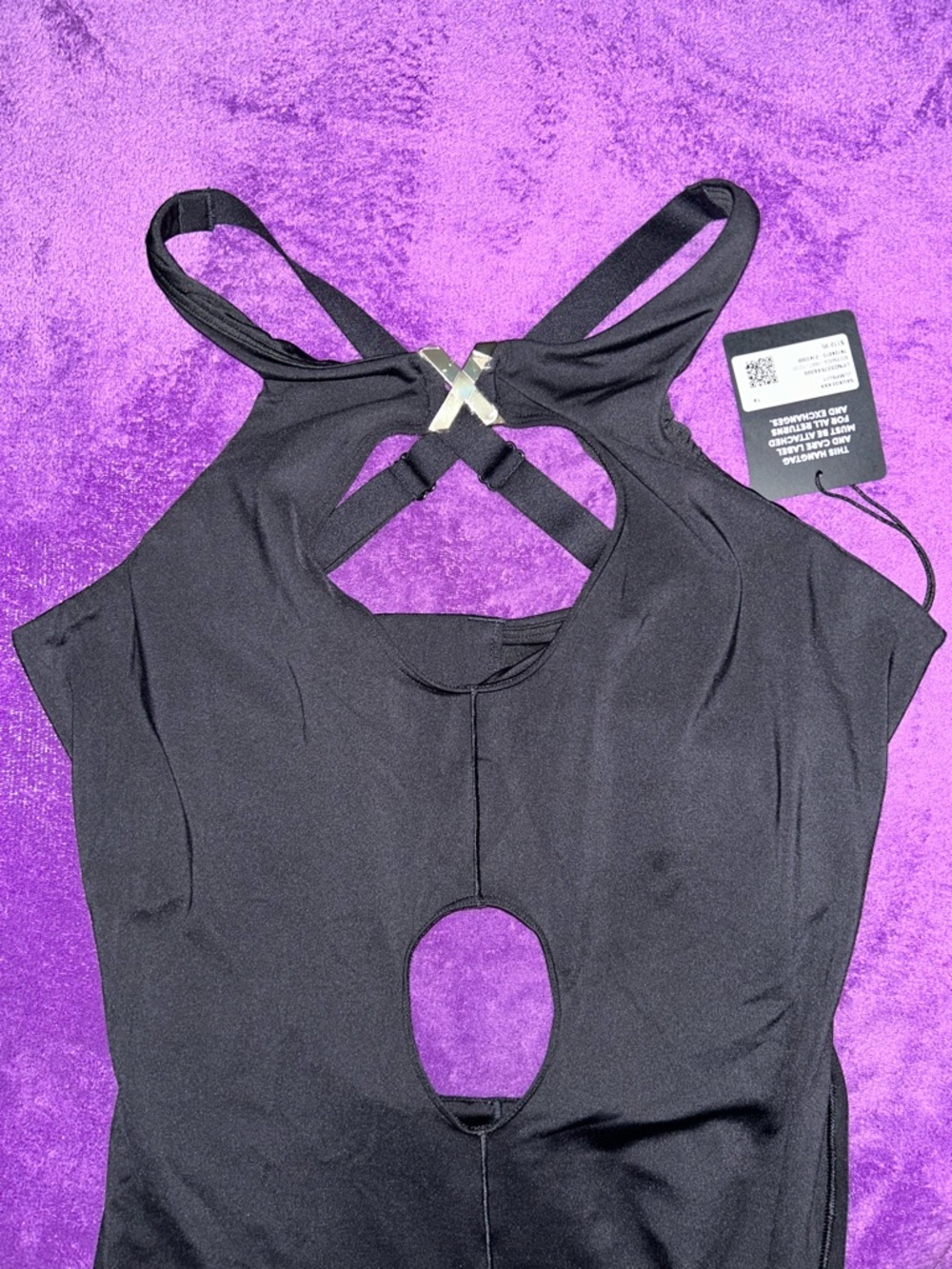 Savage X Fenty Black Cutout Jumpsuit - Picture 8 of 9